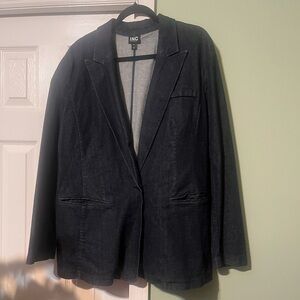 INC International Concepts NWOT Blue Denim Blazer Never Worn